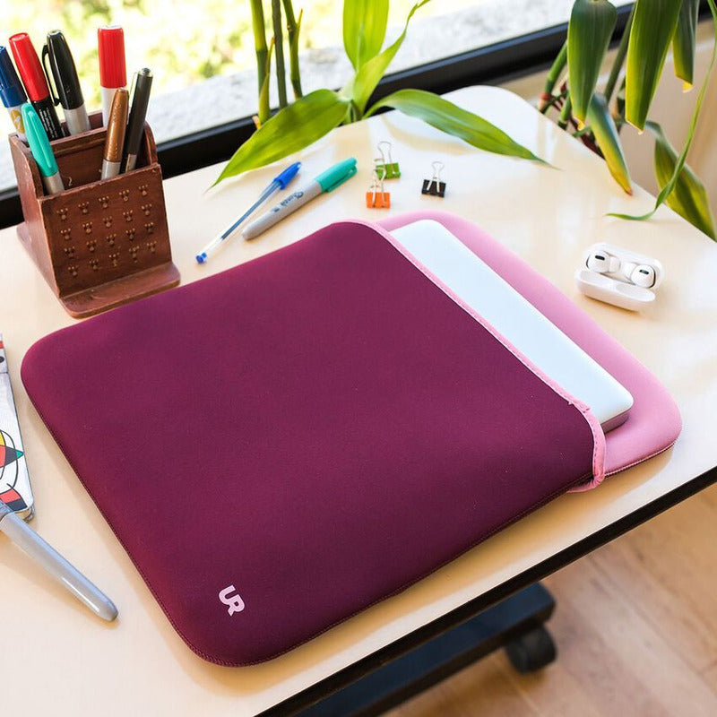 Funda Para Notebook Reversible 15,6 Ur Rosa
