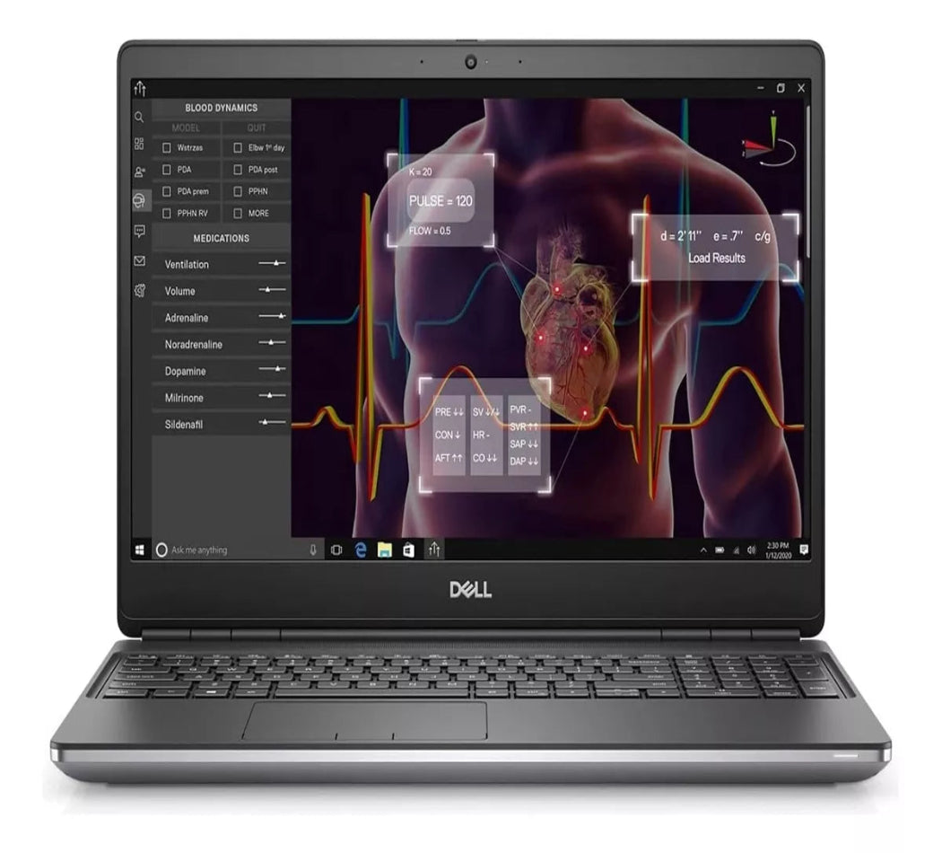 Notebook Dell Precision 7550 Táctil I7-10 Quadro T2000 32 GB RAM