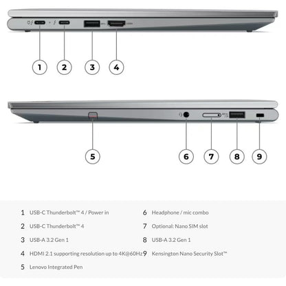 Lenovo ThinkPad X1 Yoga Gen 8 Core I7-13va | 32GB RAM | 512GB SSD [21HR0012CL] - Excelente Estado