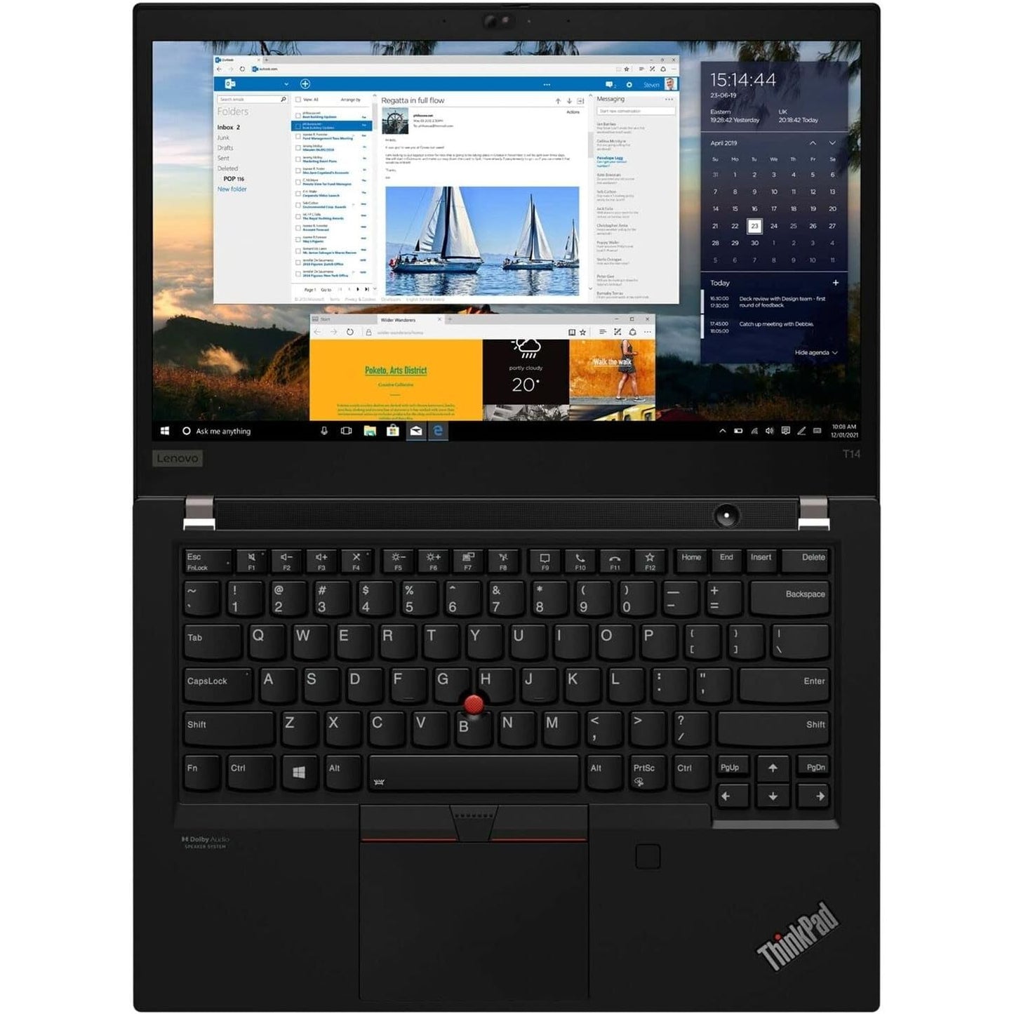 Notebook Ultrabook Lenovo Thinkpad T14 Gen 2 Core I7-11va | 32GB RAM | 512GB SSD [20W1S29A00] (SEMI NUEVO)