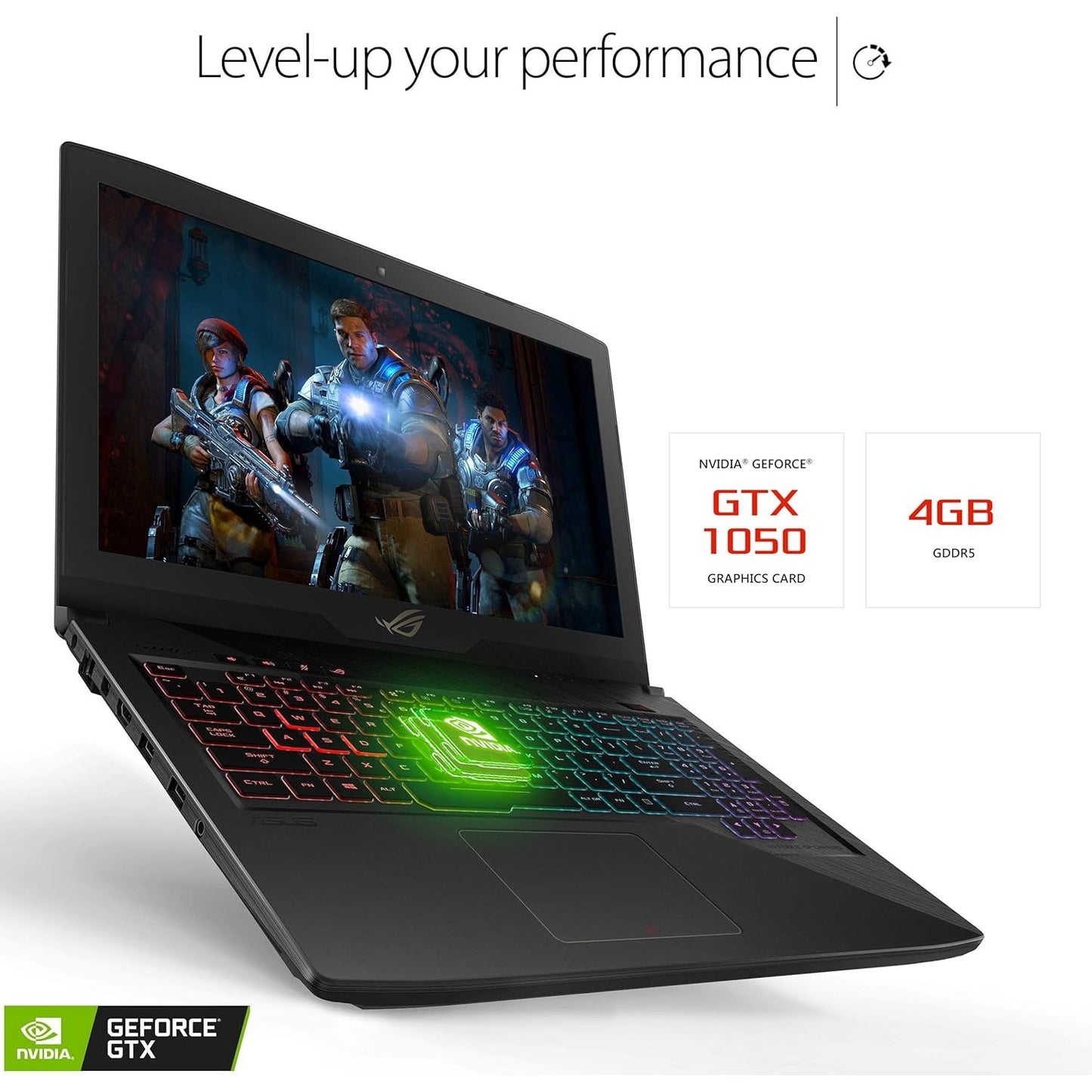 ASUS ROG Strix GL503VD-GZ286T Core I5-7ma | GTX 1050 (4GB) | 16GB RAM | 128GB SSD + 1TB HDD [90NB0GQ2-M04800] - Buen Estado