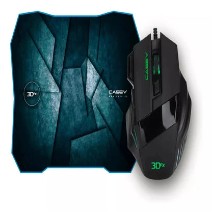 Kit De Mouse Pad Kit Gamer 2 En 1 Color Negro