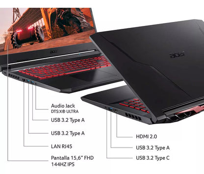 Notebook Gamer Acer Aspire Nitro 5 An515 Gtx 1650 16GB RAM  (Reacondicionado) [NH.Q7MAL.00W.1]