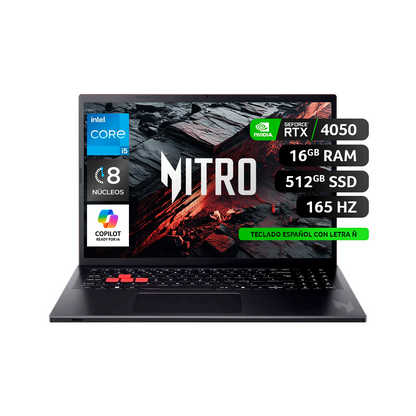 Acer Nitro Lite 16 NL16-71G-50GH-1 Core I5-13va | RTX 4050 (6GB) | 16GB RAM | 512GB SSD [NH.DAHAL.003.1] - Semi Nuevo