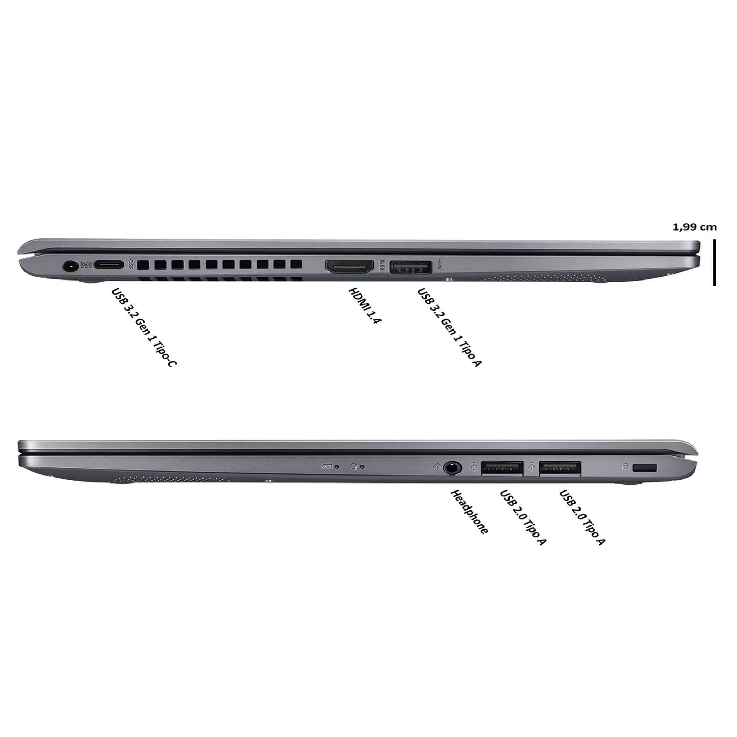 ASUS VivoBook 14 M415DA-EB955W AMD Ryzen 7 | 12GB RAM | 512GB SSD [90NB0T32-M004H0] - Buen Estado