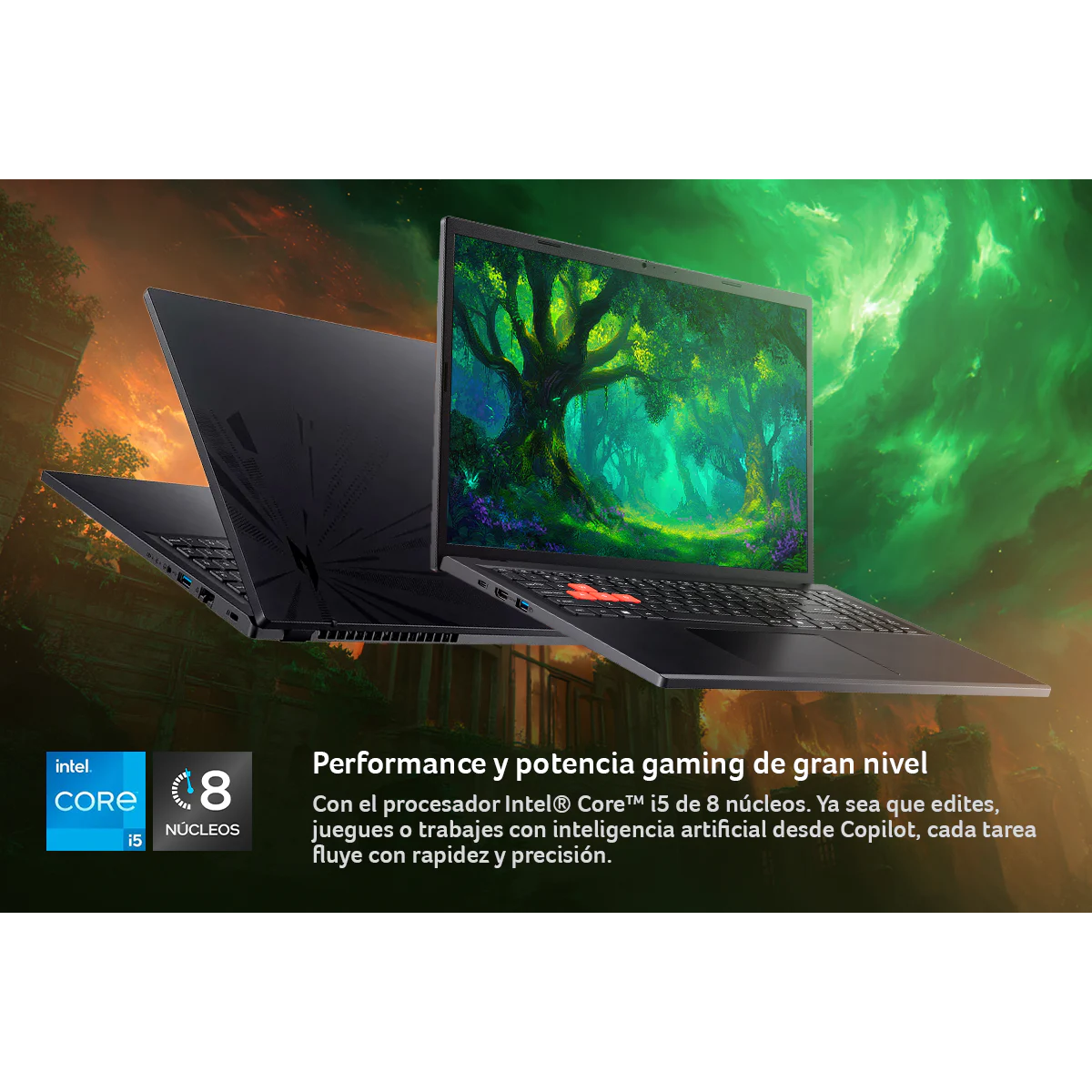 Acer Nitro Lite 16 NL16-71G-50GH-1 Core I5-13va | RTX 4050 (6GB) | 16GB RAM | 512GB SSD [NH.DAHAL.003.1] - Semi Nuevo
