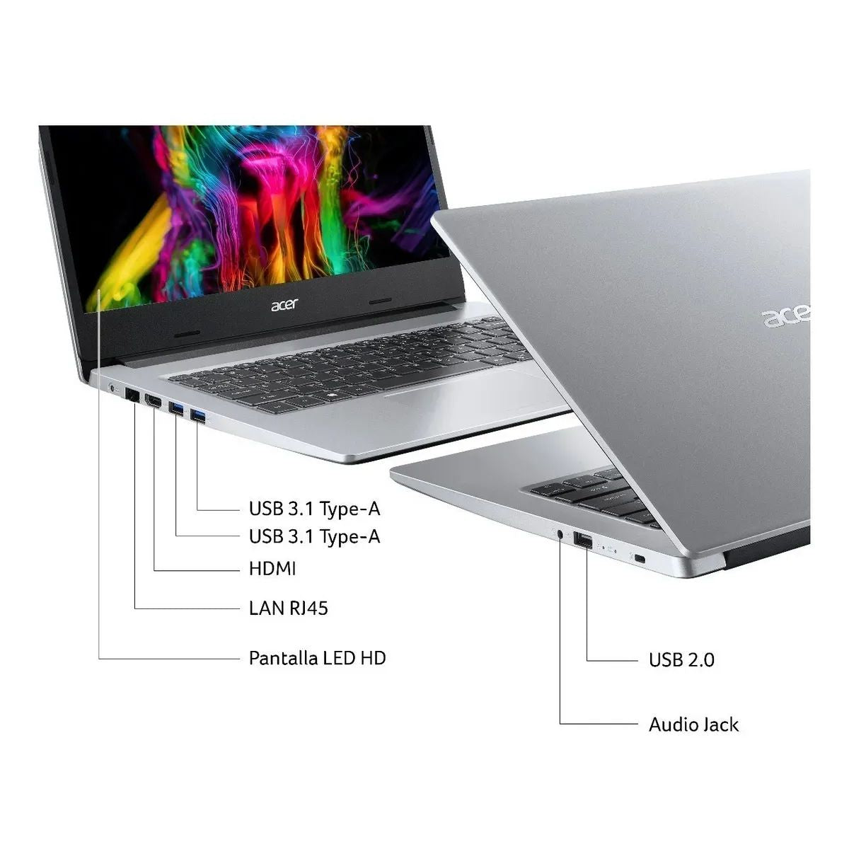 Acer Aspire A114-33-C2PZ-4 Intel Celeron | 8GB RAM | 128GB SSD [NX.A7VAL.005.4] - Buen Estado