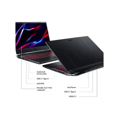 Acer Nitro 5 AN515-58-53AW-1 Core I5-12va | RTX 3050 (4GB) | 16GB RAM | 512GB SSD [NH.QFHAL.015.1] - Buen Estado