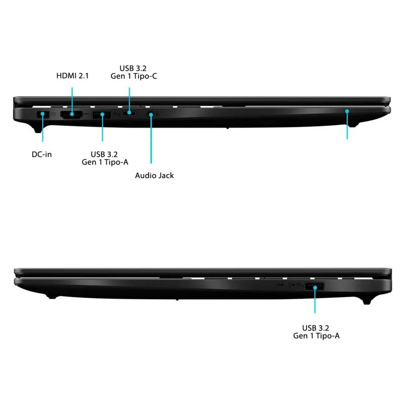 ASUS V16 Gaming V3607VM-RP077W Core 7 240H | RTX 5060 (8GB) | 16GB RAM | 512GB SSD [90NB16K1-M00880] - Buen Estado